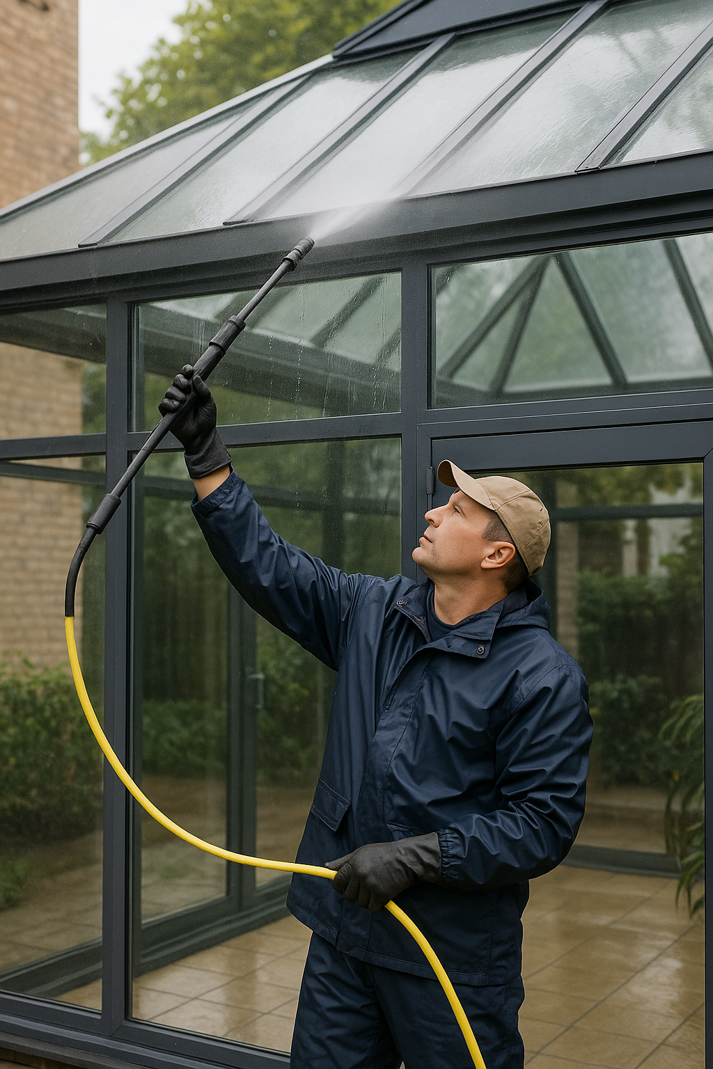 Professional facade cleaning service